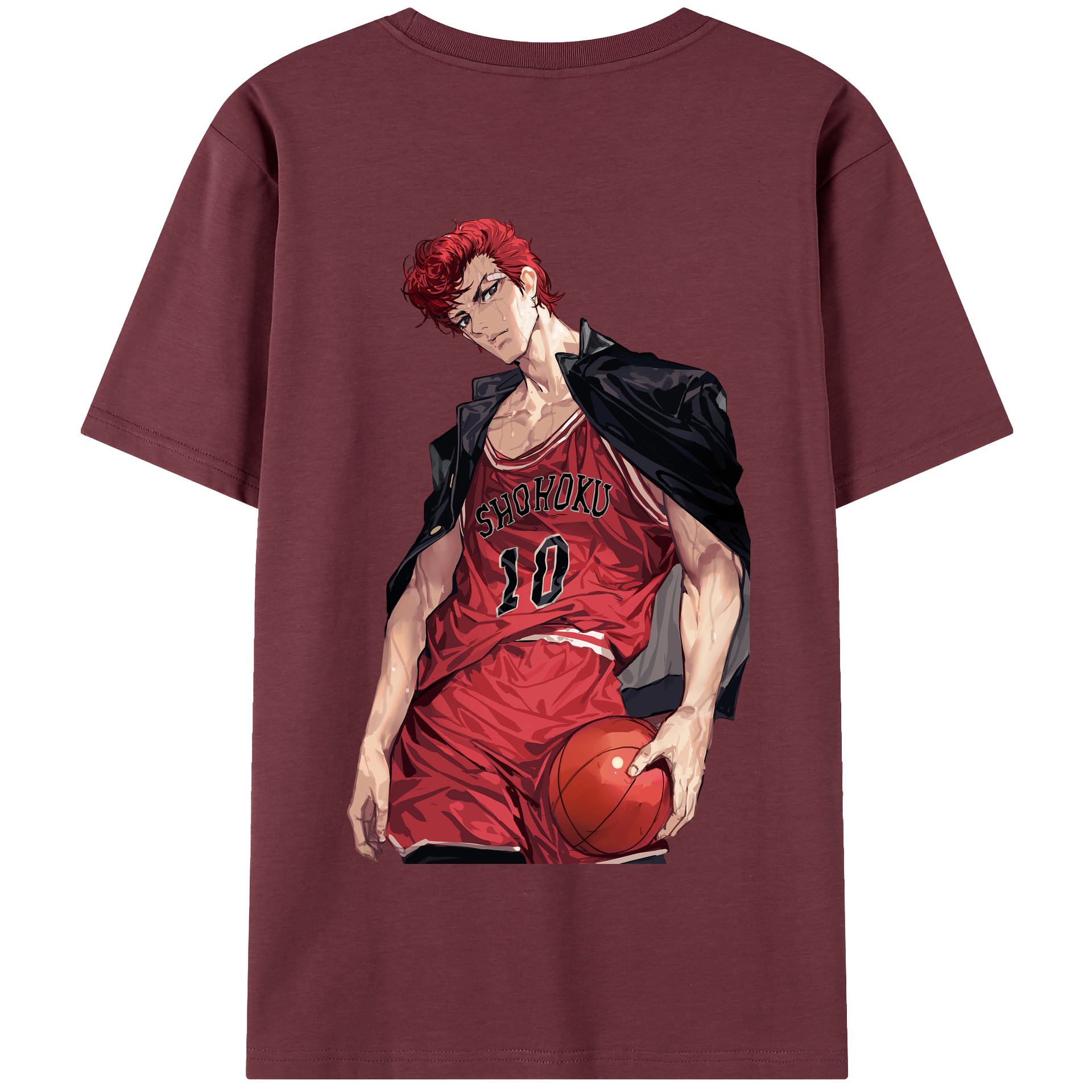 SLAM DUNK／スラムダンク 綿100％半袖Tシャツ（背面プリント）